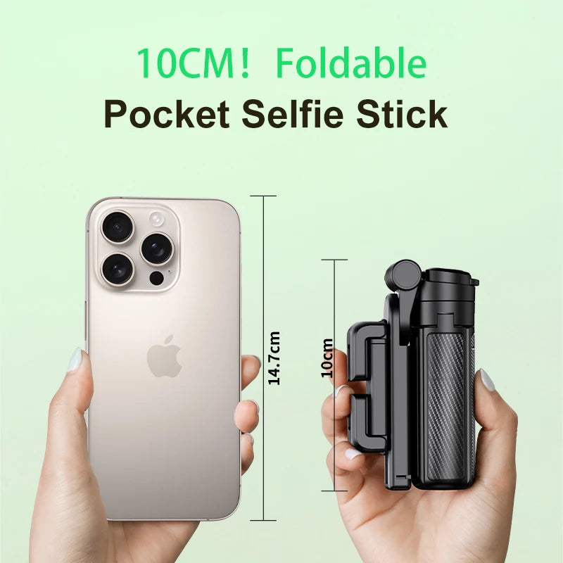 CrownQu T20-L &ndash; Foldable Selfie Stick With Fill Light