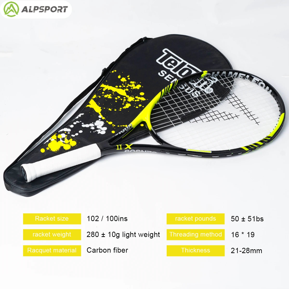 ALP 18k racket- Tennisracket Kolfiberkompositracket Professionell ...
