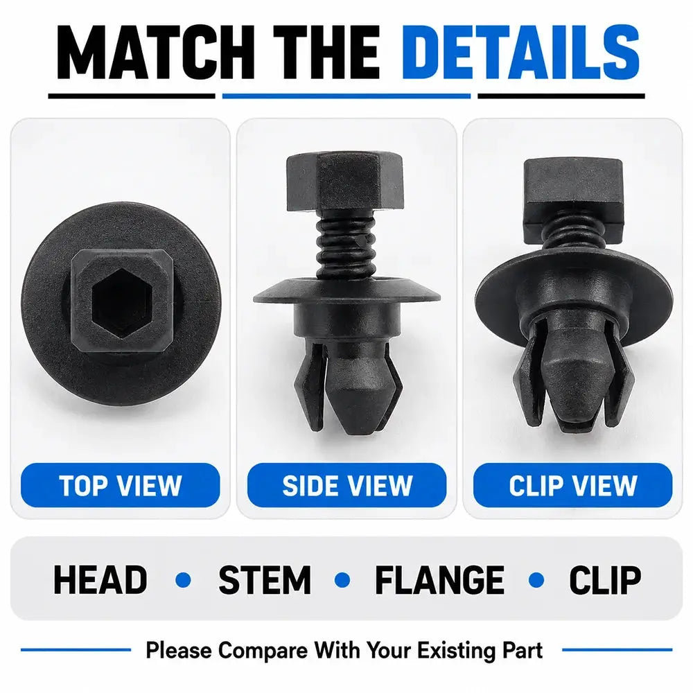 10 Pack 3C0853934 Push Rivet Clips for VW Passat Audi Q5 by InterCyprus Trading Ltd