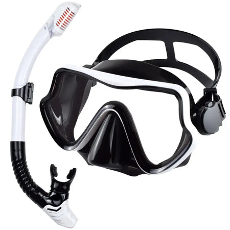 Professional Panoramic Snorkeling Gear Set for Adults | JoyMaySun BlackWhite