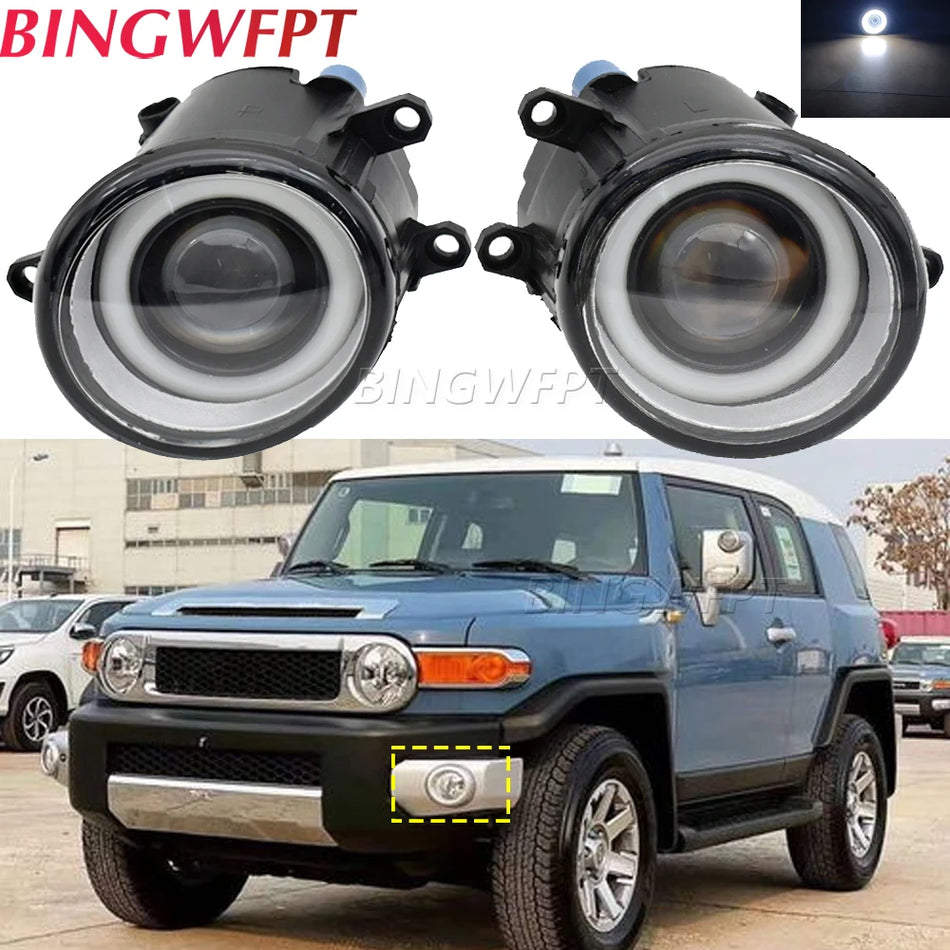 Meglenka z LED angel eye DRL za Toyota FJ Cruiser