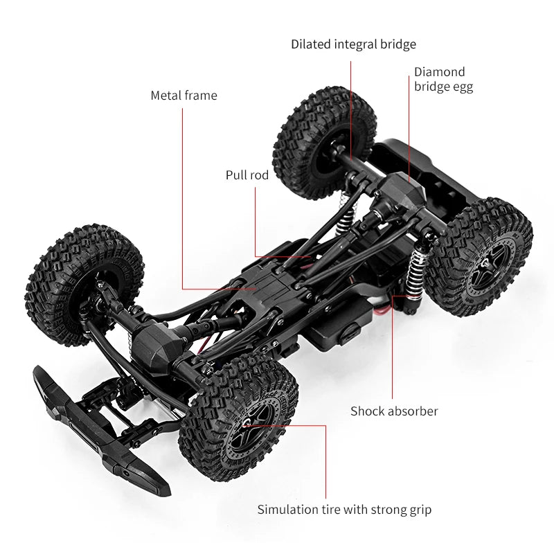 C8813 RC Car Climbing 4WD Crawler &ndash; Long Battery Life