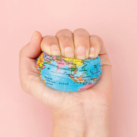 12Pcs 65mm World Map Foam Ball &ndash; Stress Relief Toy For Kids