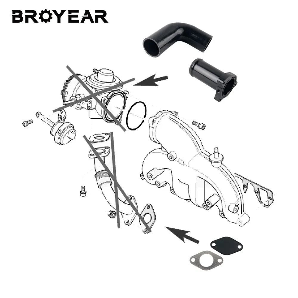 Aluminum Turbo Adapter Pipe For VW Audi Seat Skoda 1.2 1.4 1.9 TDI by InterCyprus Trading Ltd