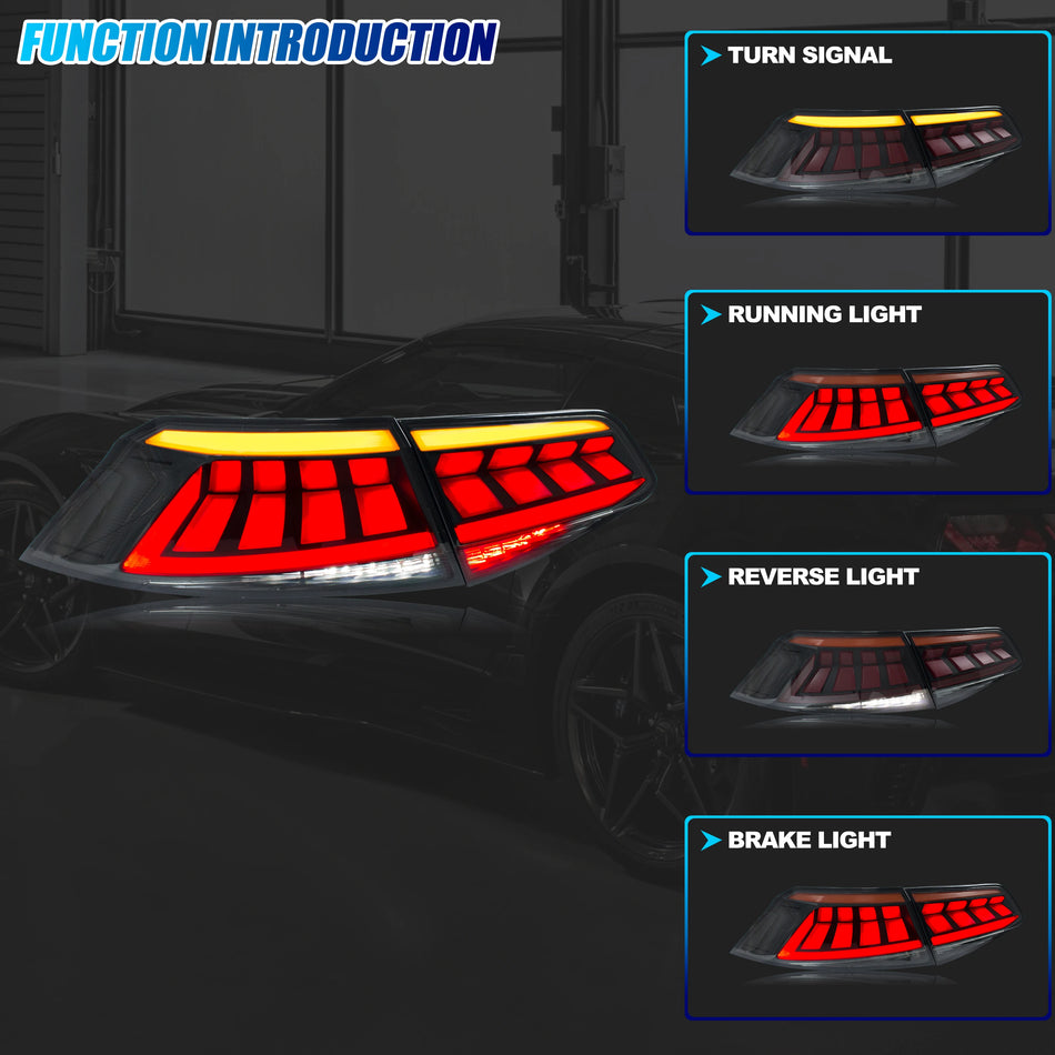 Φώτα Οπισθοπορείας LED Volkswagen Passat B8 με Σειριακό Σήμα, Μαύρο ABS