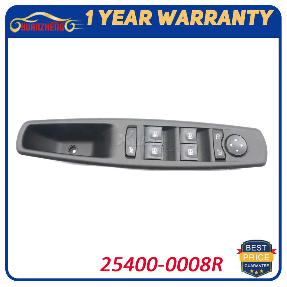 Electric Window Switch for Renault Fluence L30 Megane Laguna, Durable Plastic, Easy One-Touch Operation