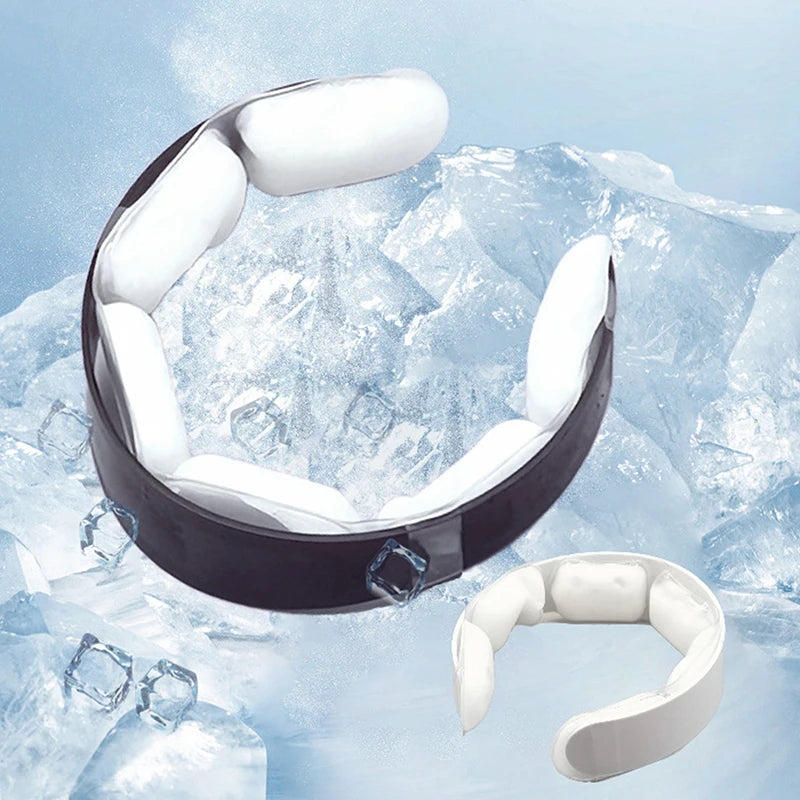 Genanvendelig bærbar nakkekølekrave ispakke til udendørs brug