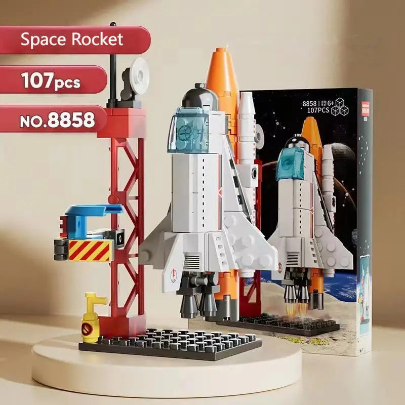 MOC Aerospaces Manned Rocket Center &ndash; Compatible with Lego 8858 107PCS NO BOX