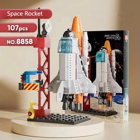 MOC Aerospaces Manned Rocket Center &ndash; Compatible with Lego 8858 107PCS NO BOX