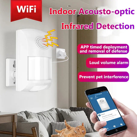 Tuya WiFi Infrared Detector PIR Motion Sensor &ndash; Alerts CS62W-WIFI