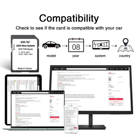 Mazda 3 CX-30 GPS SD Card Australia NZ Map 2024 - New Maps