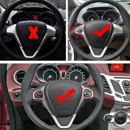 Steering Wheel Volume Control Switch Button Left With Backlight For Ford Fiesta MK7 MK8 Ecosport 2013 2014 2015 Car Accessories by InterCyprus Trading Ltd