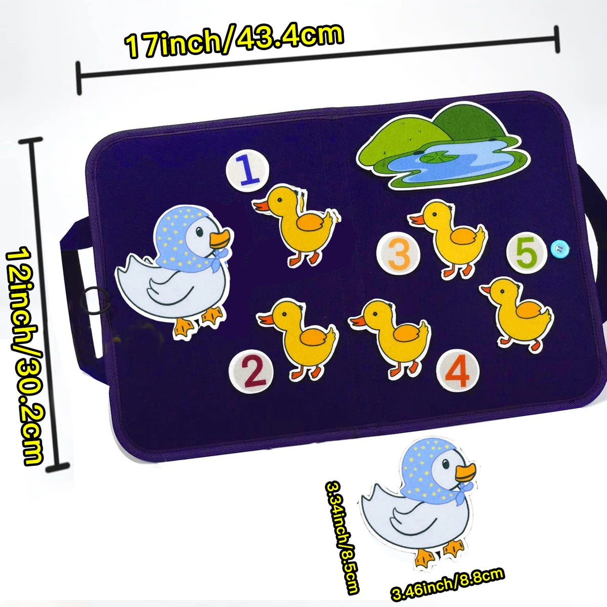 Montessori Animal Felt Board &ndash; 4-in-1 Travel Story Kit