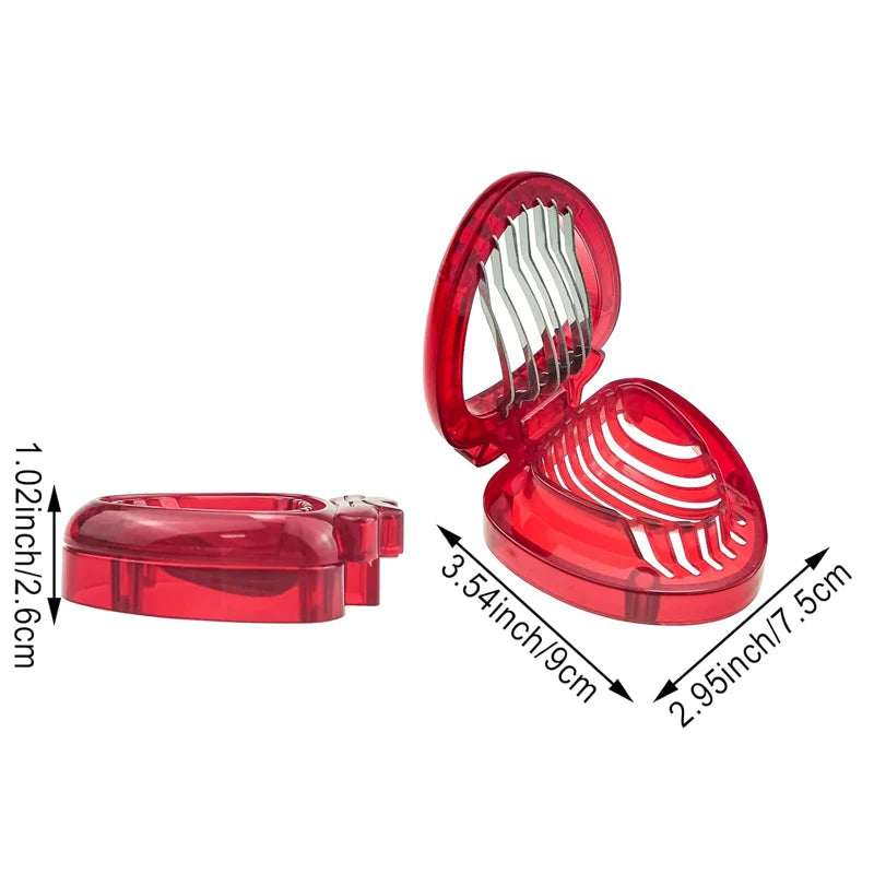 Strawberry Slicer &ndash; Multifunctional Stainless Steel Kitchen Gadget