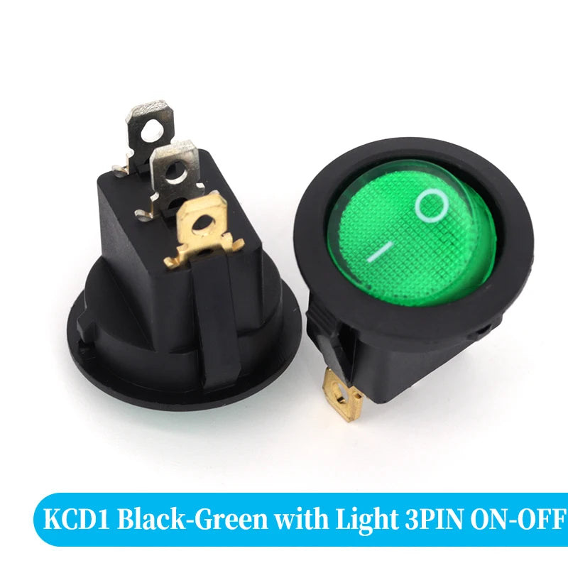 Round Rocker Switch &ndash; Vibrant LED Illumination
