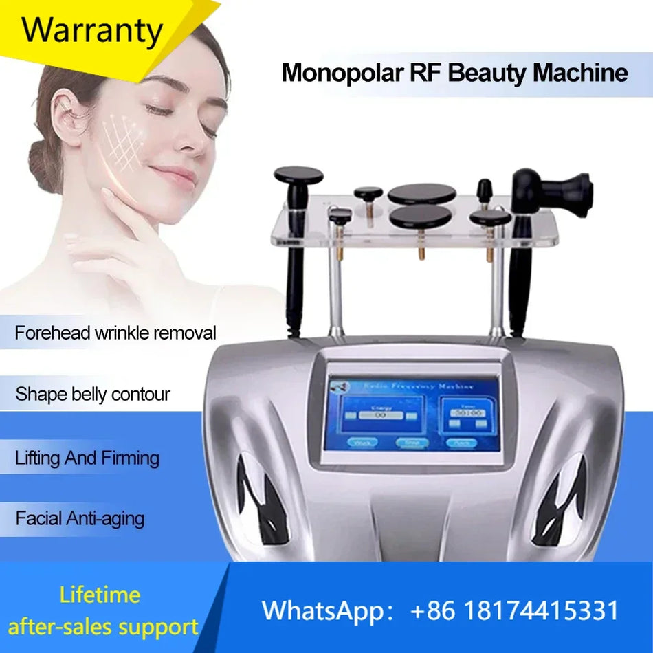 Mașină de Frumusețe RF Monopolar pentru Ridicarea Feței și Îndepărtarea Ridurilor