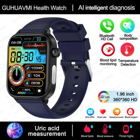 AI Diagnostic Detector Smart Watch &ndash; Comprehensive Health Tracking Blue / Health monitoring
