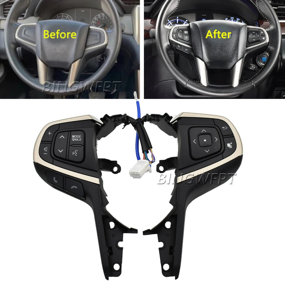 Buton pentru controlul audio și al cruise control-ului pe volan pentru Toyota Innova 2015-2021