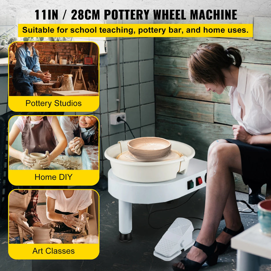 SucceBuy Electric Pottery Wheel Machine &ndash; With Foot Pedal