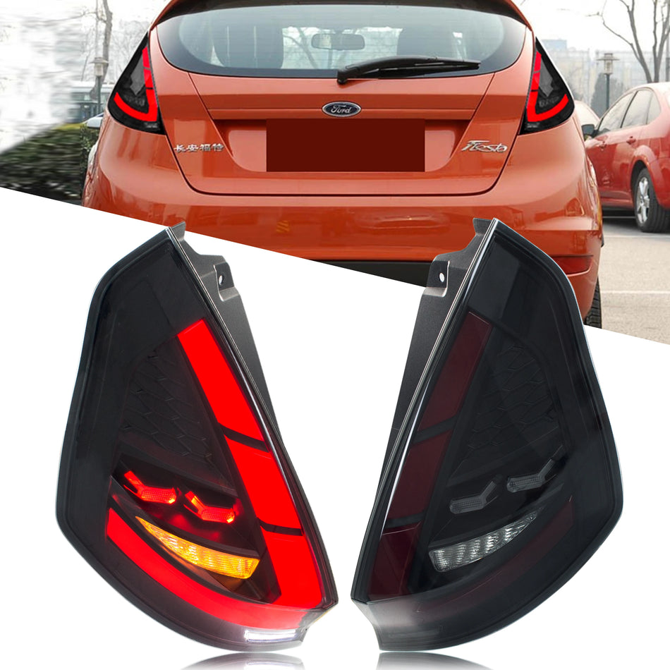 Ford Fiesta MK7 LED Tail Lights With Sequential Turn Signals Start-Up Animation