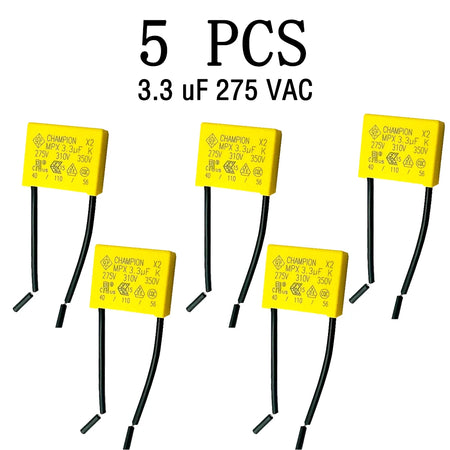 3.3UF 275VAC Anti-Light Flash Safety Capacitor for Smart Touch Switches 3.3uF 5PCS
