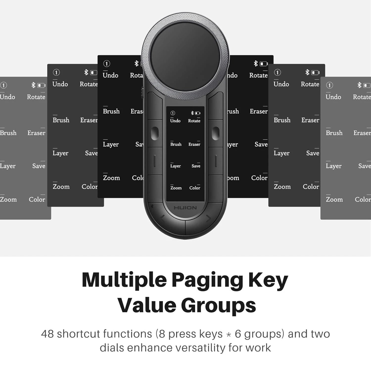 Wireless Key Dial Teclado Bluetooth Keydial con Diales Dobles | Huion – InterCyprus ...