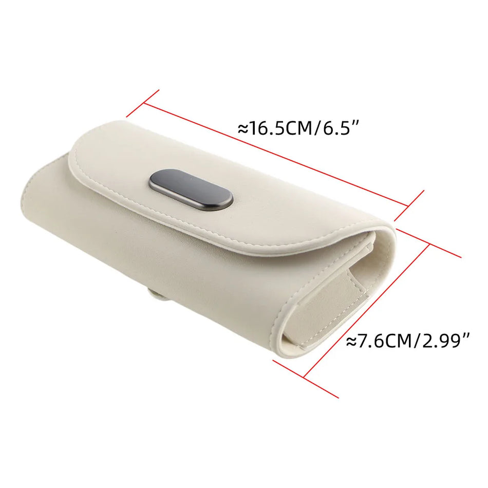 Pouzdro na brýle Audi Q3 Q5 Q7, kožený držák slunečních brýlí, organizér do auta