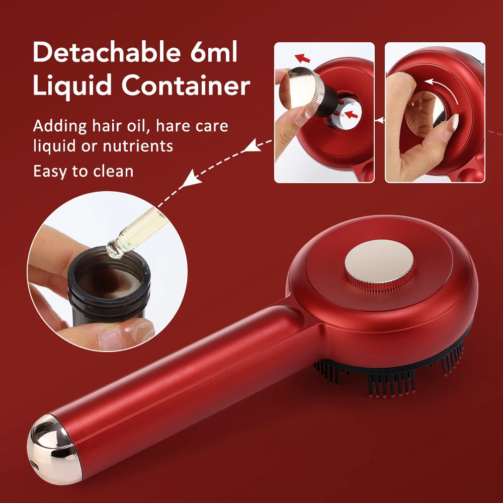 Electric Massage Comb with Red Light Therapy for Hair Growth and Anti Hair Loss