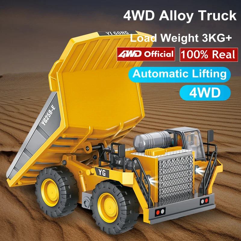 4WD Remote Control Excavator &amp; Dump Truck &ndash; 3-in-1 Construction Vehicle Toy