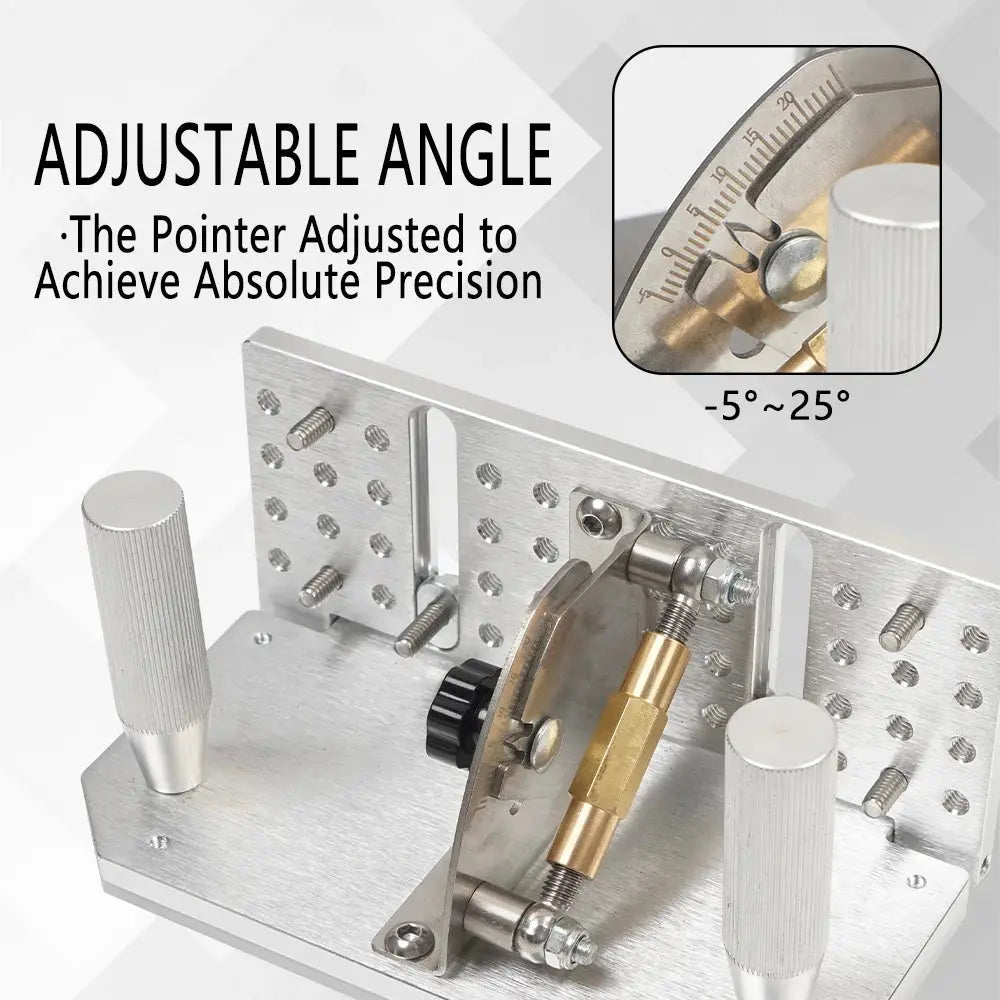Belt Grinder Knife Jig,Belt Knife Sharpener Jig with Dual Press Plates for Belt Sander Machine Knife Making Angle Grind Guide by InterCyprus Trading Ltd