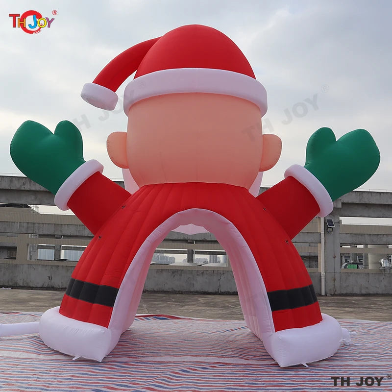 7μ Γιγαντιαίος Φουσκωτός Άγιος Βασίλης Θόλος Σήραγγα Σκηνή Χριστουγέννων