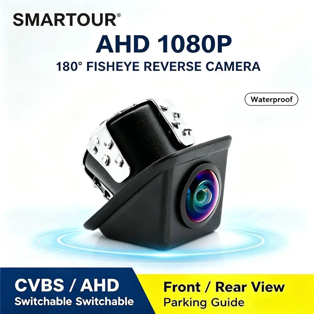 AHD 1080P Car Reverse Camera 20mm Embedded Rearview Camera Support Front/Rear Switch Parking Line Control Waterproof Vehicle Cam by InterCyprus Trading Ltd