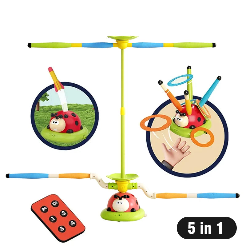 3-In-1 Kid Skipping Rope Machine &ndash; Adjustable Multifunctional Training Toy 5 in 1