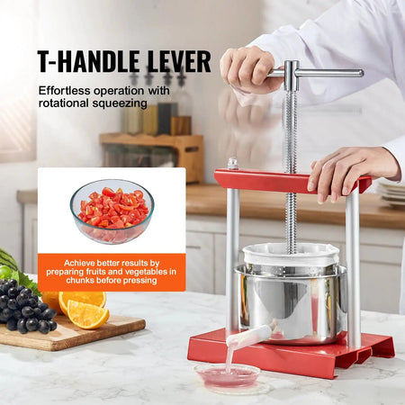 VEVOR Stainless Steel Manual Fruit Press For Home Kitchen