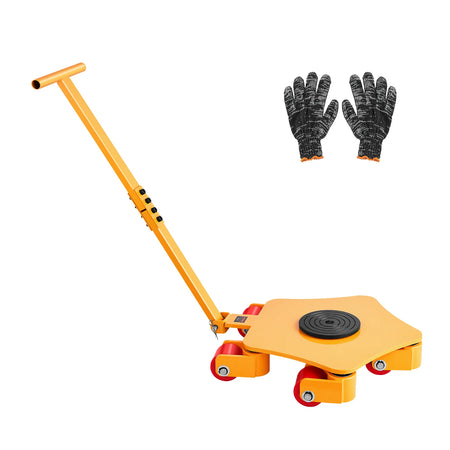 SucceBuy 8800 Lb Machinery Skat Dolly - 360 Cap PU Rollers