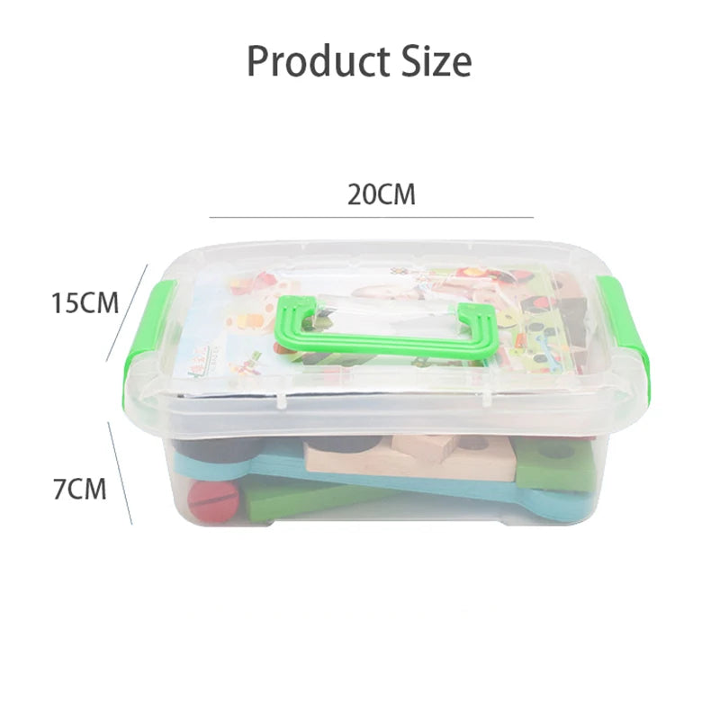 Wooden Nut Screw Disassembly Toy Set &ndash; Fun DIY Playtime NB260C1