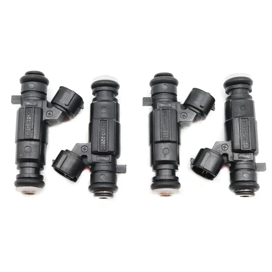 Boquilla de inyector de combustible de 4 piezas para Hyundai Accent 2000-2005