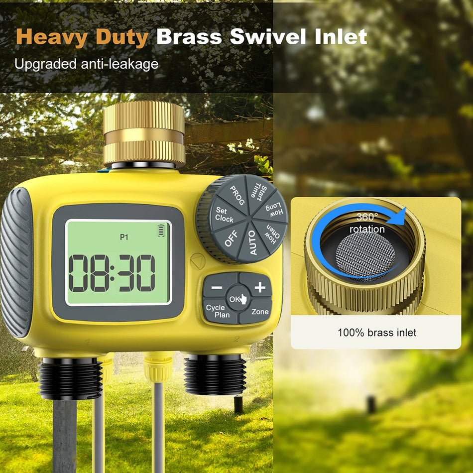 Garden Irrigation Water Timer &ndash; Programmable Two-Way Control