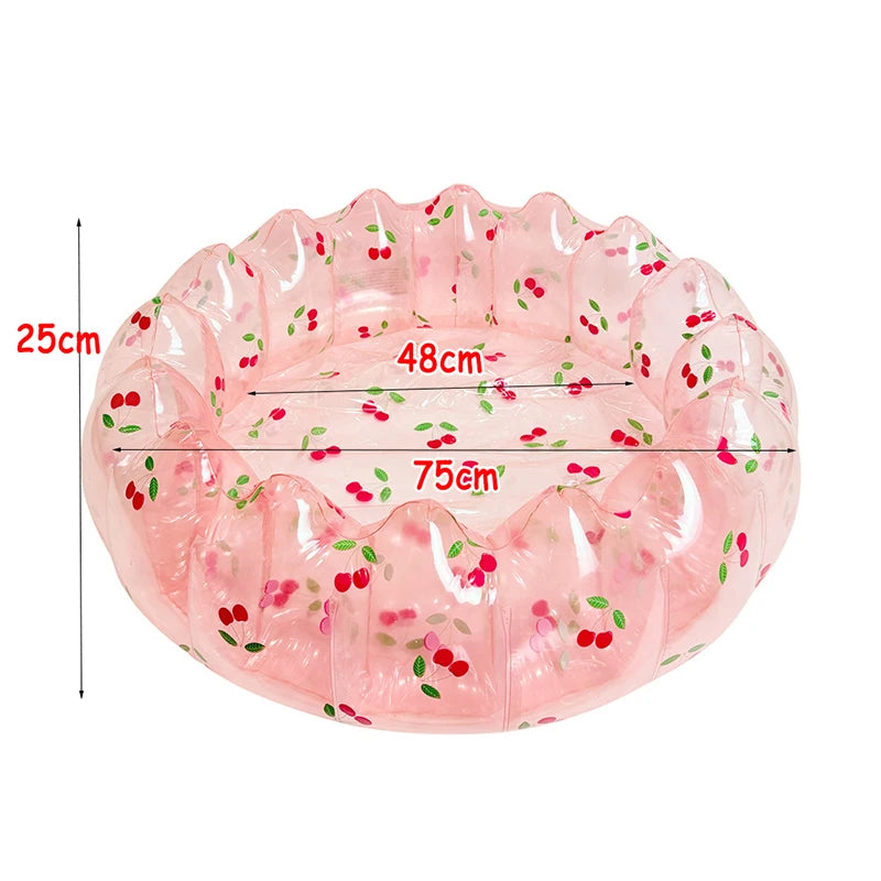 Baby PVC Inflatable Pool - Portable Toddler Pool Outdoor Play ATS30628 E