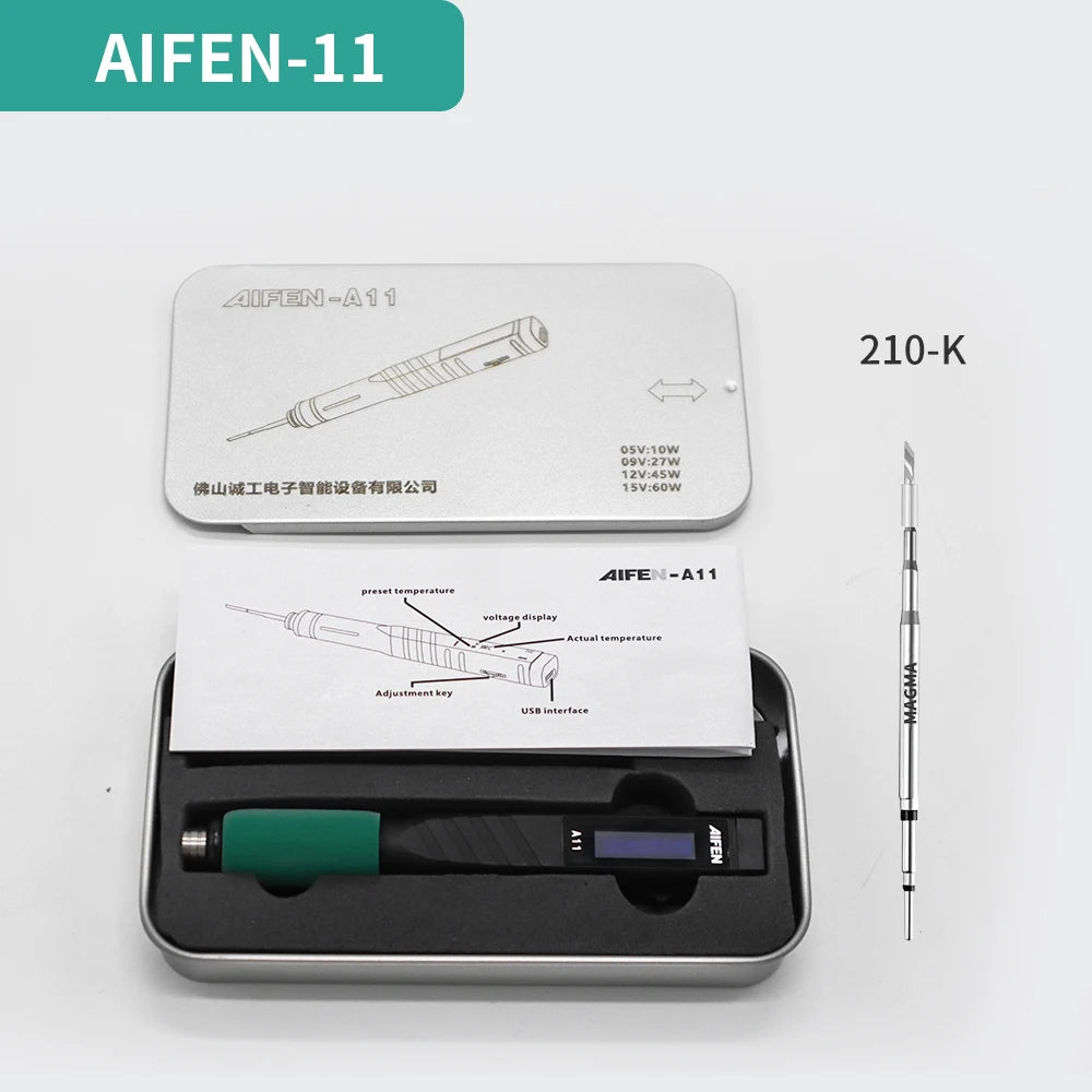 AIFEN A11 USB Soldering Station &ndash; Portable Cell Repair Tool A11Handle-210-K / 220V