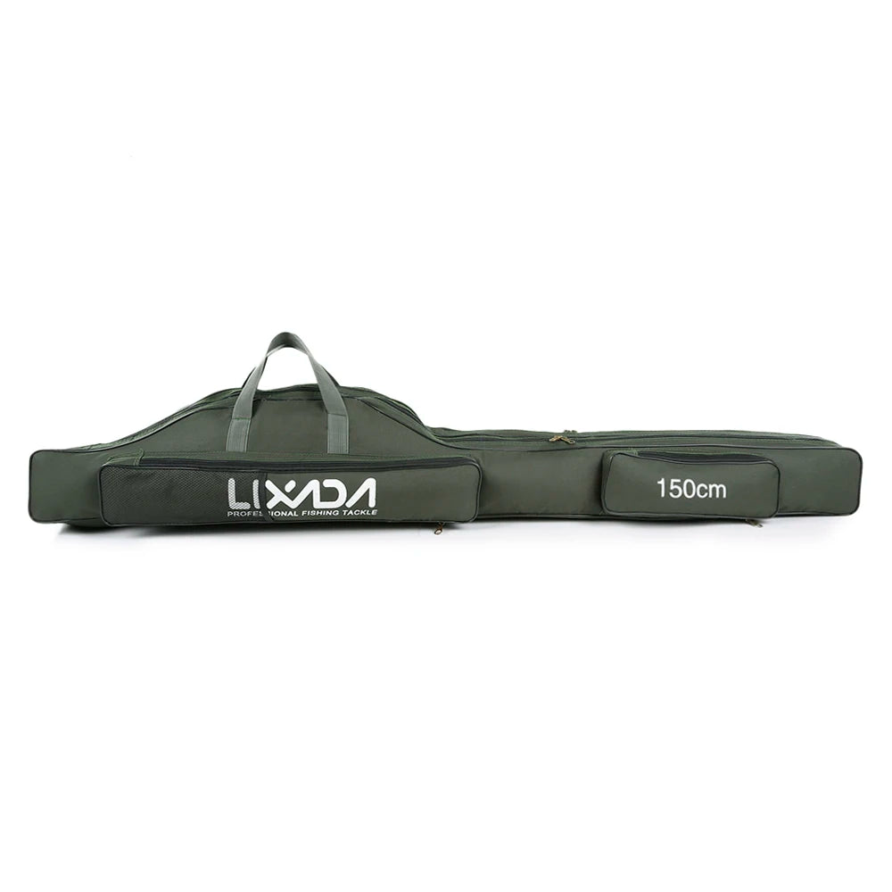 LIXADA Tackle Pack - Portable Folding Rod Bag Organizer Army green 150CM