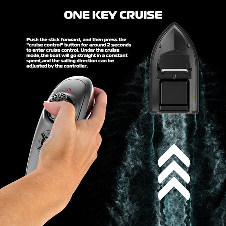 V050 Remote Control Fishing Bait Boat with Dual Motors and Fish Finder