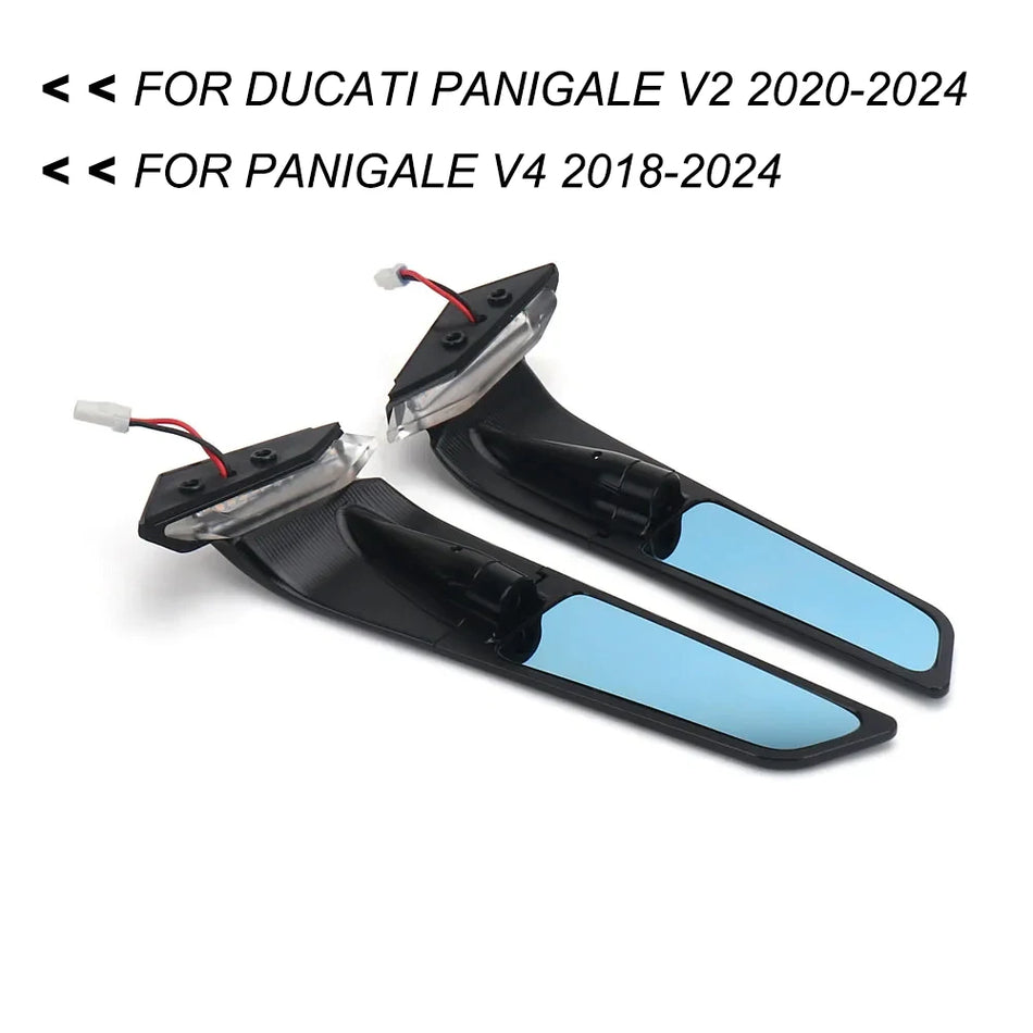 Aizmugurējais spogulis ar gaismu, regulējams rotējošs Ducati Panigale V2/V4