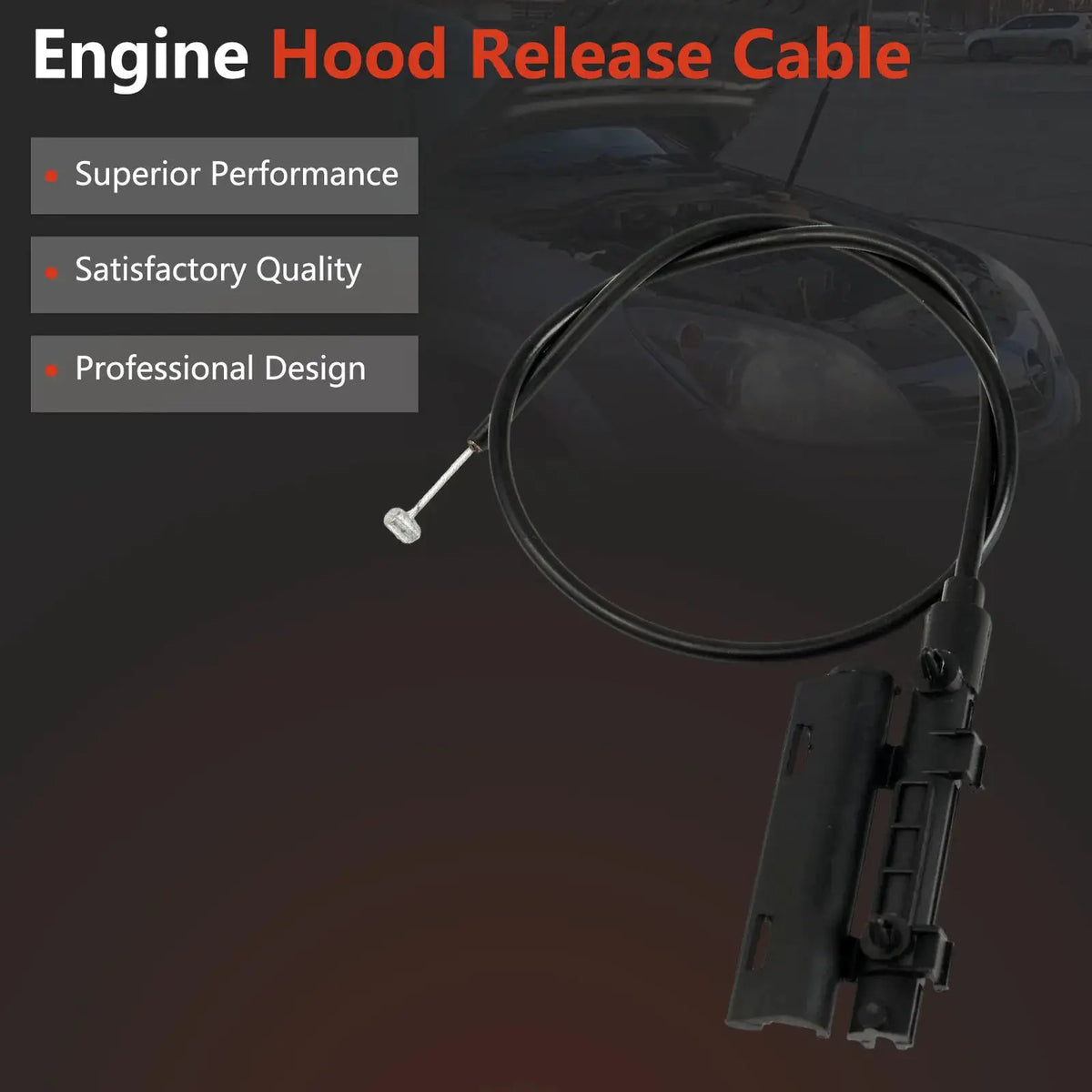 Bonnet Hood Release Cable 51238190754 Locking Latch Release Wire Automotive Accessories For BMW E39 520i 523i 525i 528i 98 - 05 by InterCyprus Trading Ltd