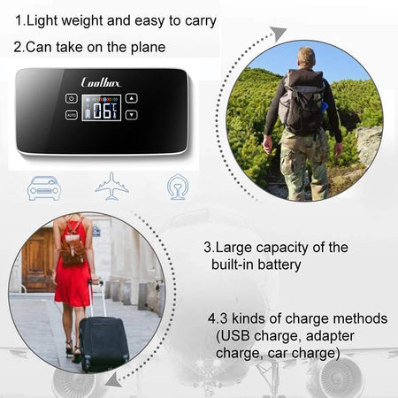 13600mAh High Power Mini Refrigerator for Insulin and Medication | USB Charging | 0-18&deg;C