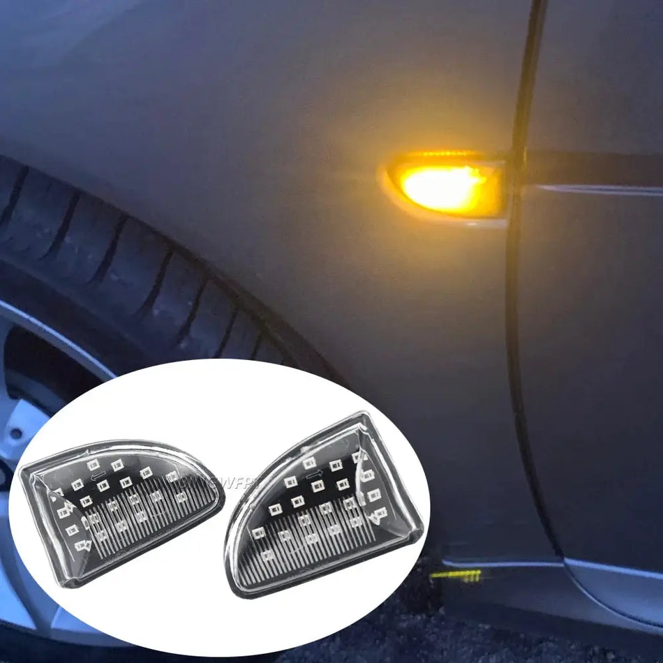 Dynamic Car Blinker Side Mirror Marker Turn Signal Lights Lamp Accessories For Smart Fortwo 451 MK1 MKII 2007-2015 by InterCyprus Trading Ltd