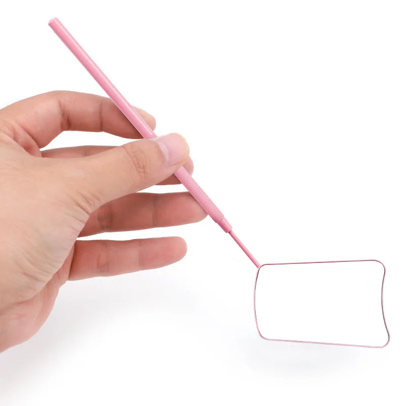 Portable Stainless Steel Grafting Eyelash Extension Checking Mirror