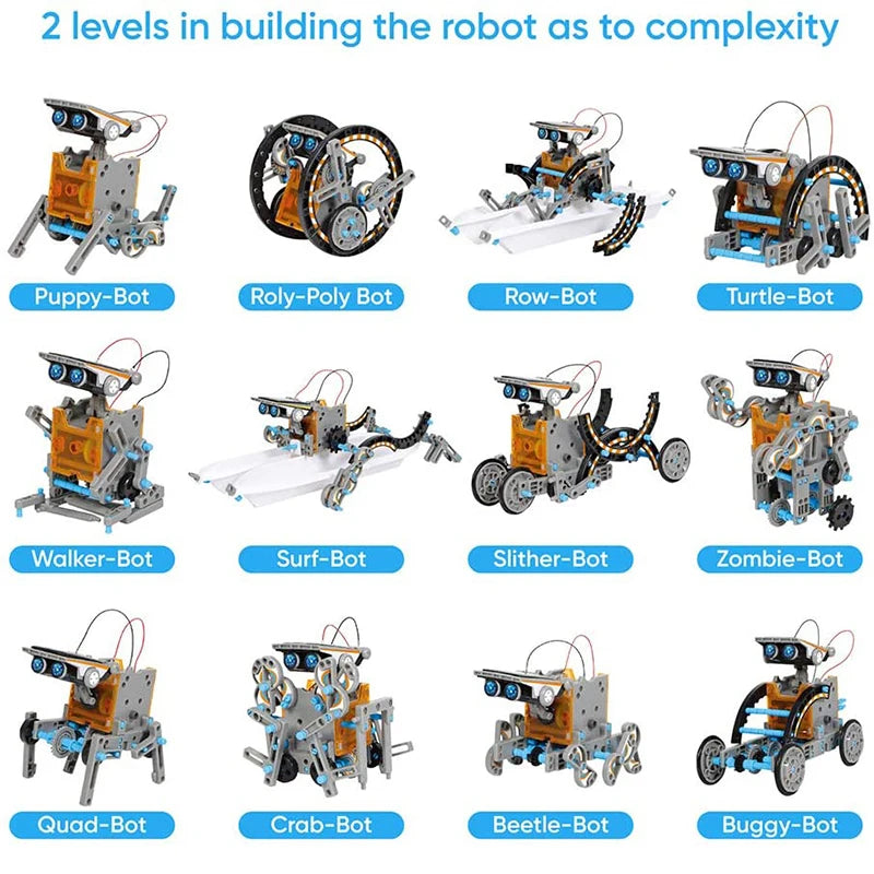12-in-1 Solar Robot Stem Toy Kit
