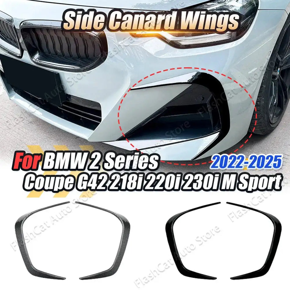 G42 Canard Bumper Lip Spoiler Splitter BMW 2 Series jaoks