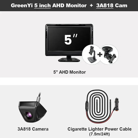 1080P AHD IPS Car Rear View Camera With Night Vision And 170 Degree Wide Angle Reverse System 4.3 5 7 Inch by InterCyprus Trading Ltd